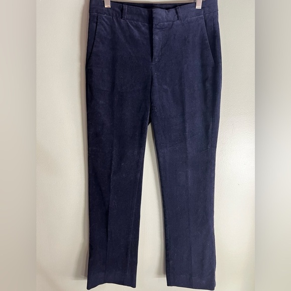 Banana Republic sz 4 Logan Fit Corduroy Pants dark blue stretchy - Picture 2 of 6